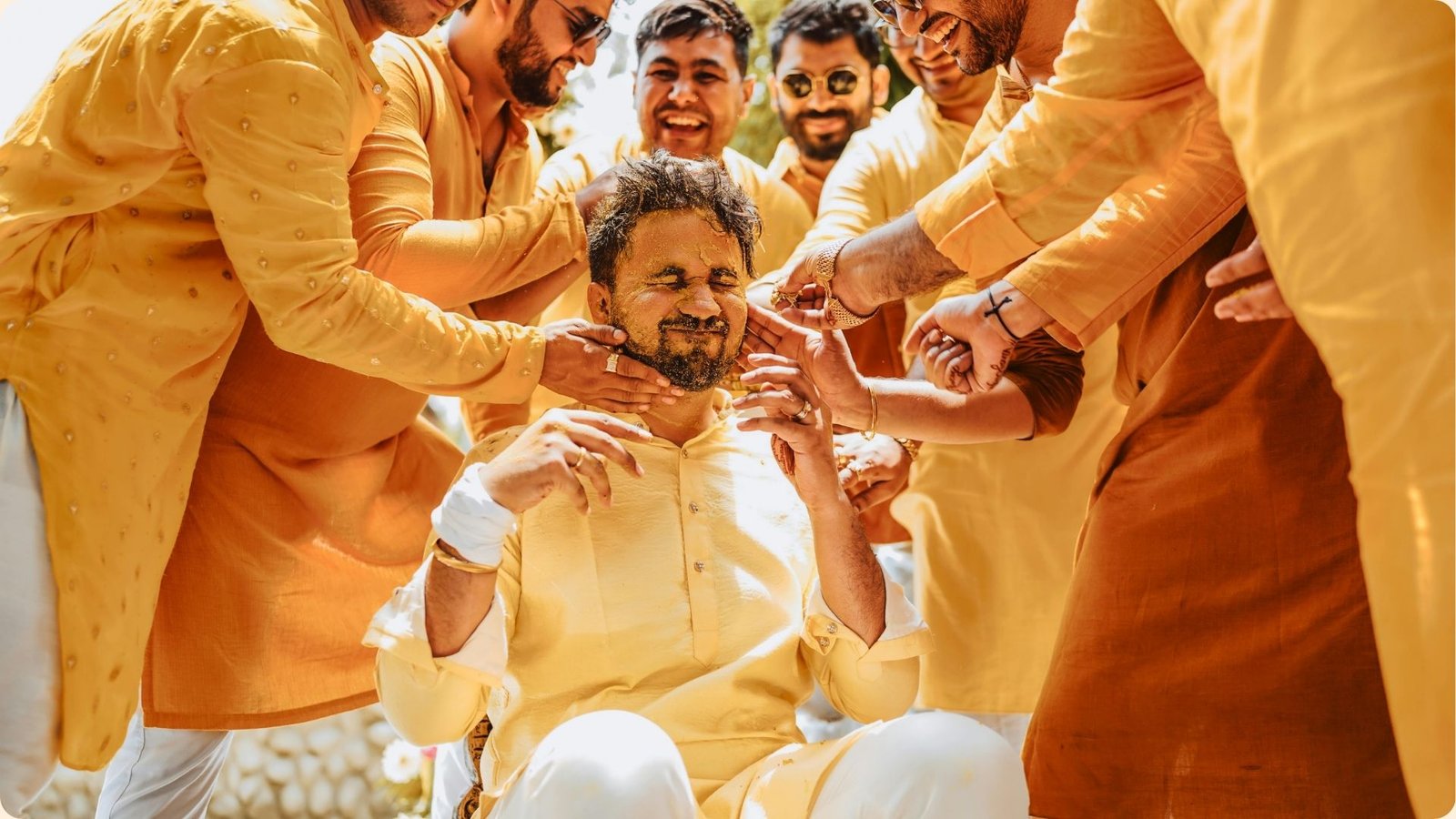 Vibrant Haldi Moments